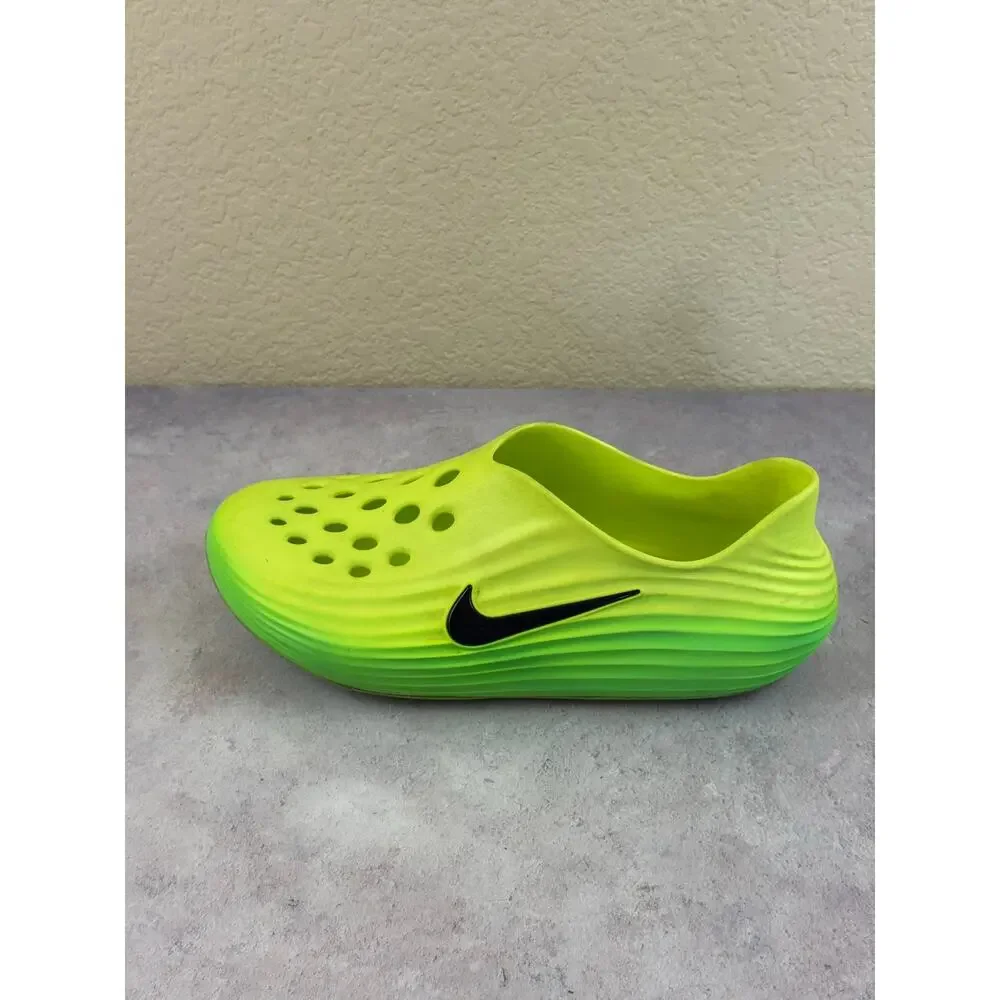 Nike React X Rejuven8 Lime Green Men’s 11 Womens 12 Slip-On Cushioned Slides